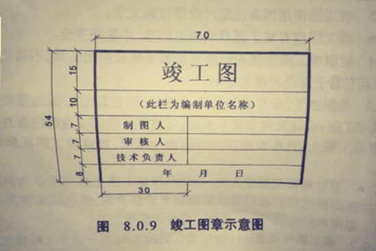 市竣工图章标准尺寸样式