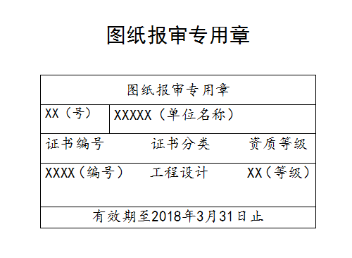 图纸报审专用章标准样式